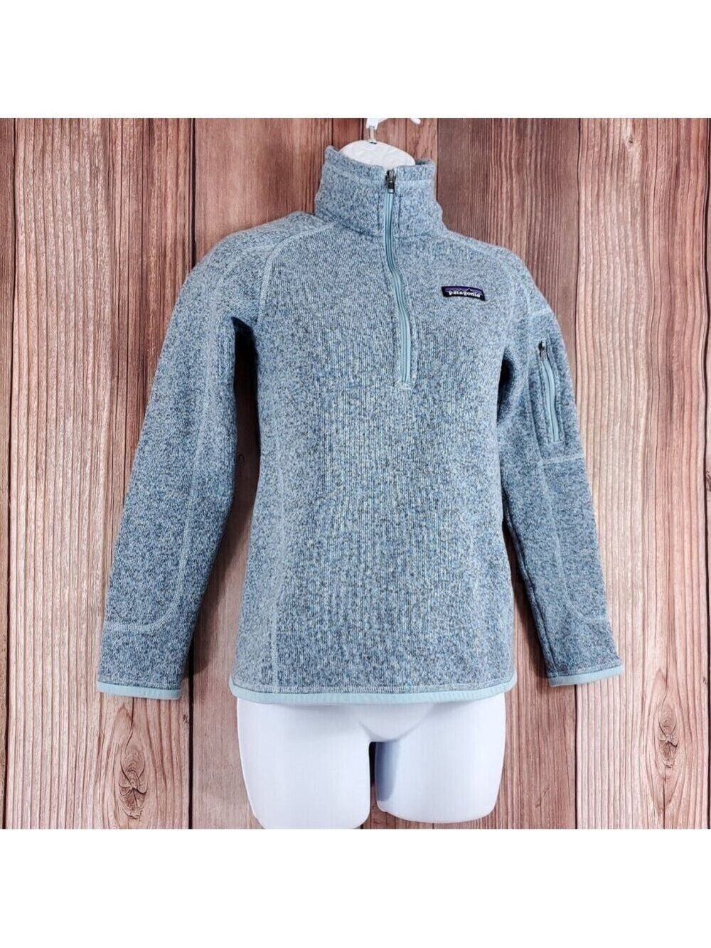 *READ* Patagonia Womens Size XXS Better Sweater 1/4 Zip Pullover Blue 25617 - Picture 3 of 15